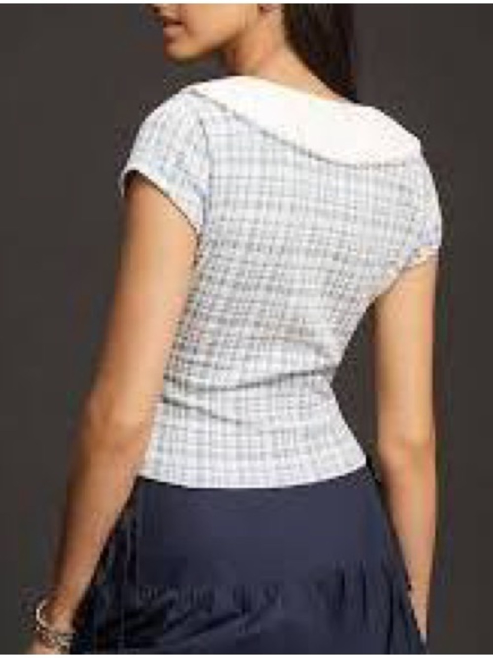 NWT Maeve Short-Sleeve V-Neck Top, Size M - Picture 3 of 9